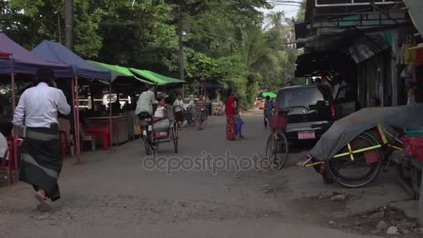 Yangón, escena callejera — Vídeos de Stock