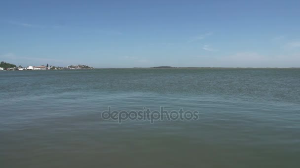 Laguna, widokiem na jezioro — Wideo stockowe