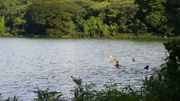 Charco Verde lake — Stock video
