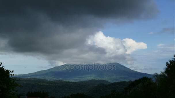 Widok na Mombacho vulcano — Wideo stockowe