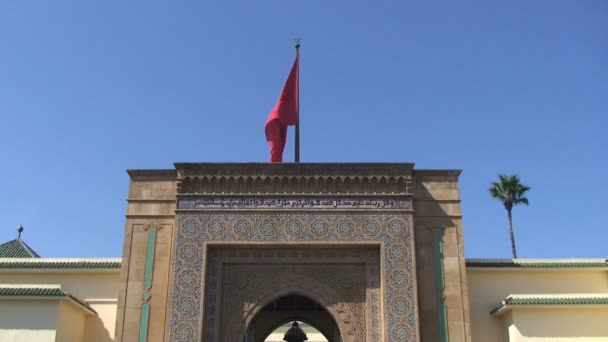 Kungliga slottet, Rabat — Stockvideo