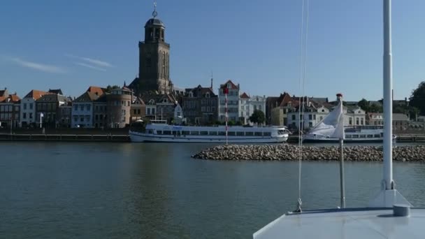 Travessia de ferry Ijssel para o continente — Vídeo de Stock