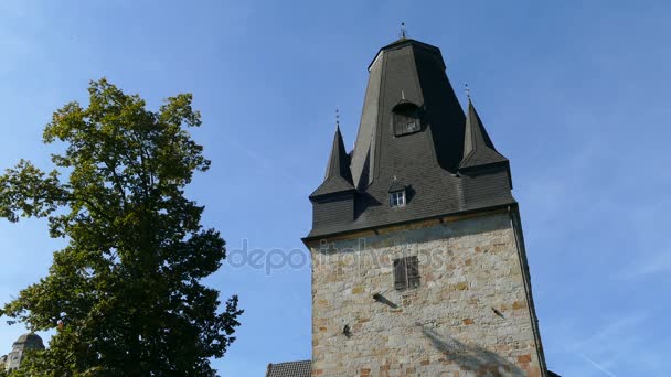 Castillo Bentheim en Bad Bentheim — Vídeo de stock