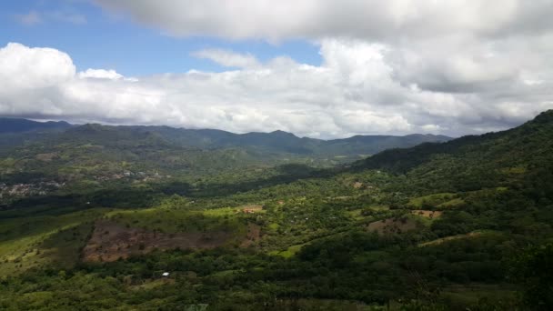 Panoramica del villaggio di Matagalpa — Video Stock