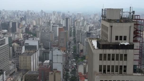 São Paulo, panorama do horizonte — Vídeo de Stock