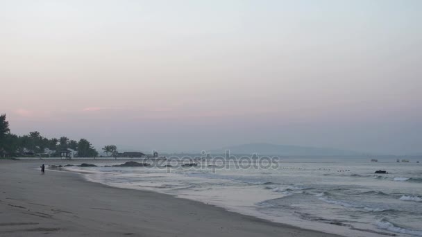 Bay beach Bengálsko — Stock video