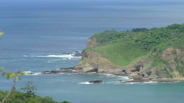 Beach Nacascolo from hill top — Stock Video