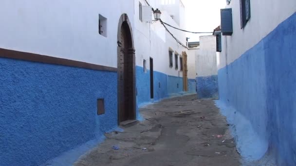 Oudaya kasbah, ulice — Stock video