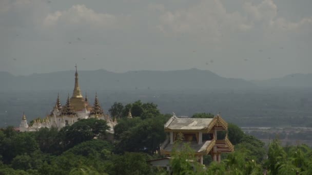 Sunset from Mandalay hill — Stock Video