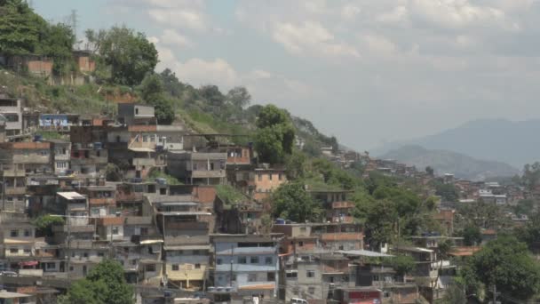 Rio, översikt över staden, Favela — Stockvideo