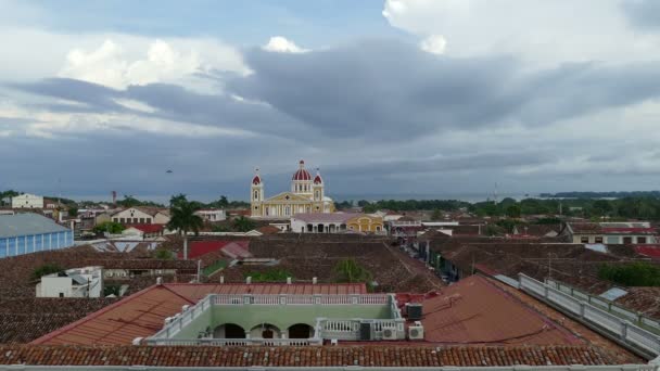 Гранада с крыши — стоковое видео