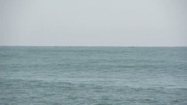 Laguna, suda ayakta balıkçılar