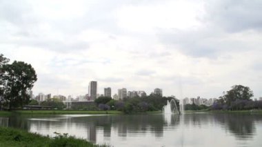 Ibirapuera Parkı waterfounta