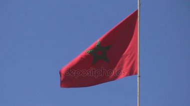 Fas, mavi gökyüzü bayrak