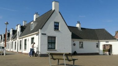 Beyaz Hollandalı Katwijk içinde evler