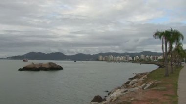 Florianopolis, manzarası Beira-Mar avenue görüntüleri