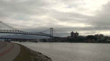 Florianopolis, Hercilio Luz Köprüsü, manzarası görüntüleri