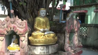 Yangon, Buda heykelleri ağacının altında