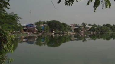 Amarapura, U-bein köprüsünde günbatımı