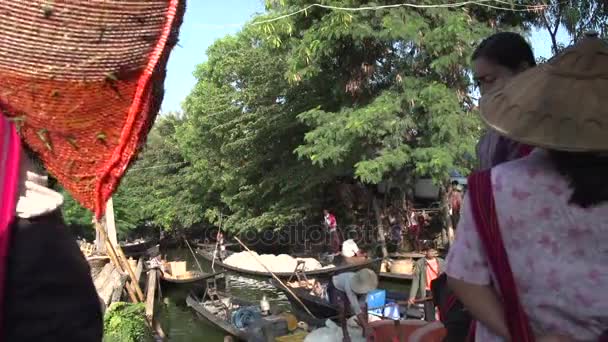 Markt in myanmar nyaung shwe — Stockvideo