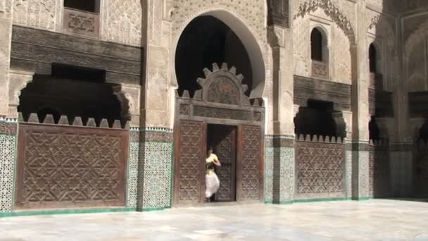 People at Mosque in Rabat — Stock Video