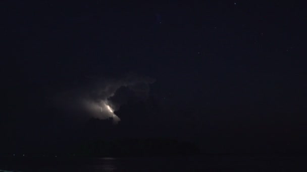 上面的 Bangal 湾闪电 — 图库视频影像