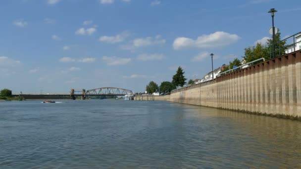 Oude IJssel-brug — Stockvideo