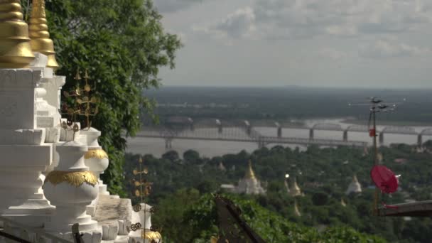 Pagoda in bagan, mirtillo — Video Stock