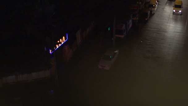 Città di Yangon di notte — Video Stock