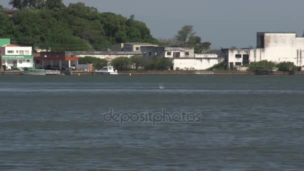 Laguna, Vista lago — Vídeo de Stock