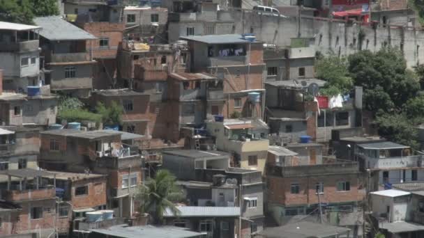 Rio, Vista general de la ciudad, Favela — Vídeos de Stock