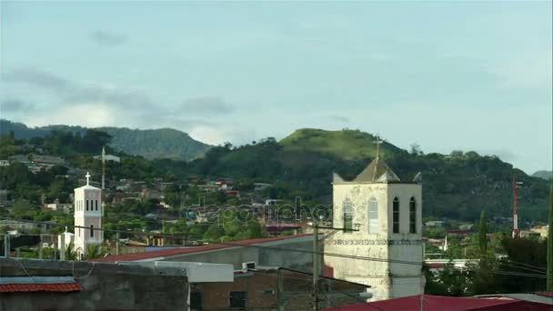 Overview of Matagalpa village — Stock Video