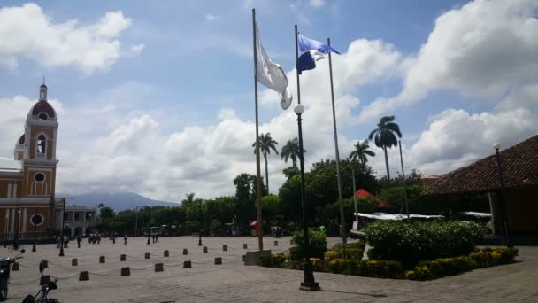 Kathedraal van Granada, Nicaragua — Stockvideo