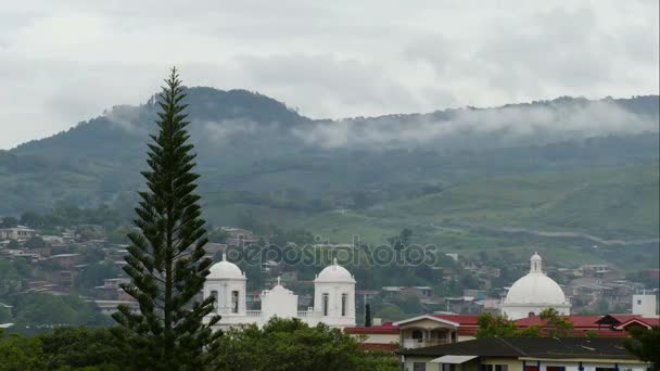 Vista general del pueblo de Matagalpa — Vídeos de Stock