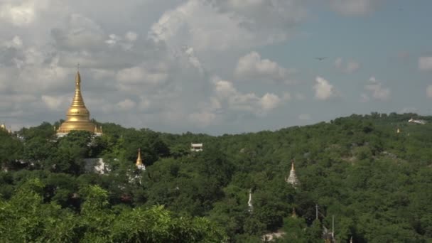 Pagoda v Bagani, myanmar — Stock video