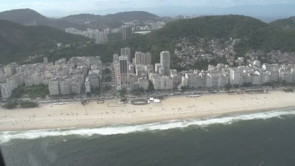 Luchtfoto van Rodrigo de Freitas lagune — Stockvideo