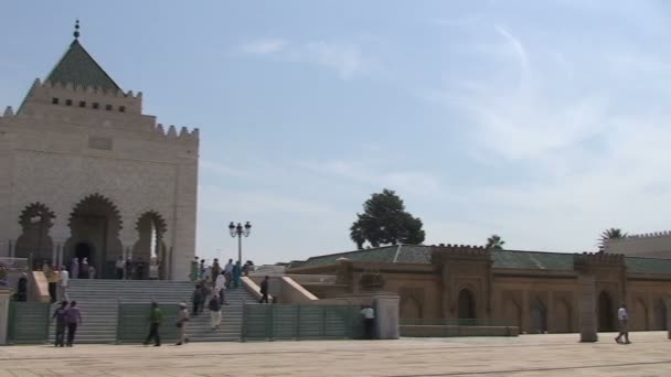 Mohammed V mauzóleum — Stock videók