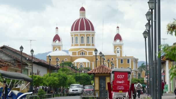 Kathedraal van Granada, Nicaragua — Stockvideo