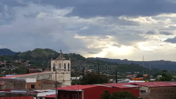 Panoramica del villaggio di Matagalpa — Video Stock