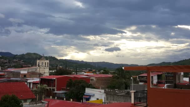 Vista general del pueblo de Matagalpa — Vídeos de Stock