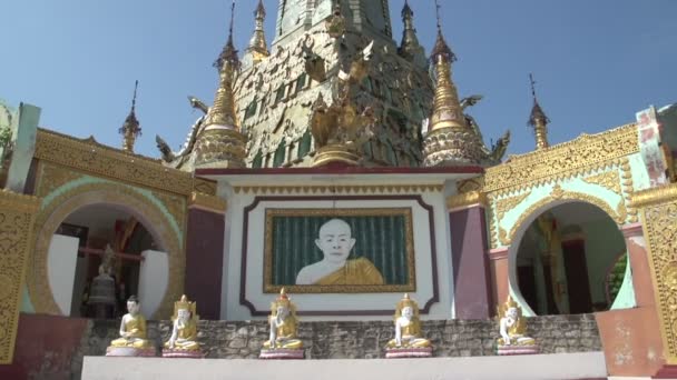 Pagoda en bagan, myanmar — Vídeos de Stock