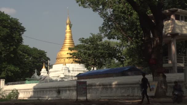 Pagode in zak, myanmar — Stockvideo