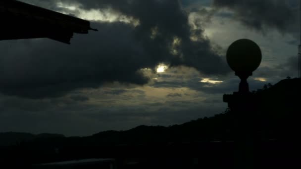 Sunset from mountains Matagalpa — Stock Video