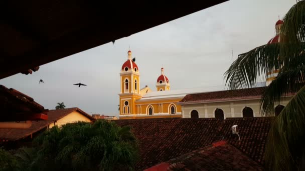 Kathedraal van Granada, Nicaragua — Stockvideo