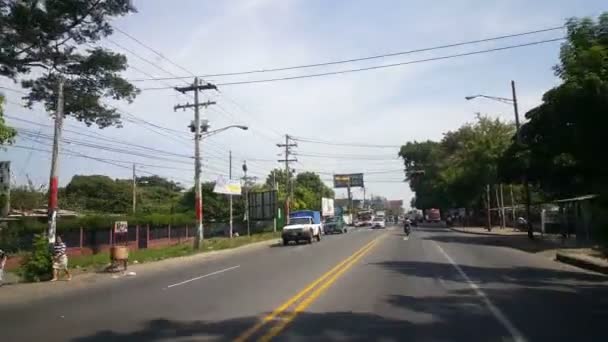 Проезд по улицам Никарагуа — стоковое видео