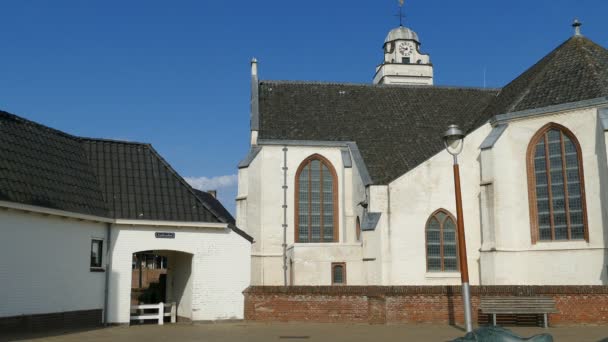 Andreas kostel v Katwijku — Stock video