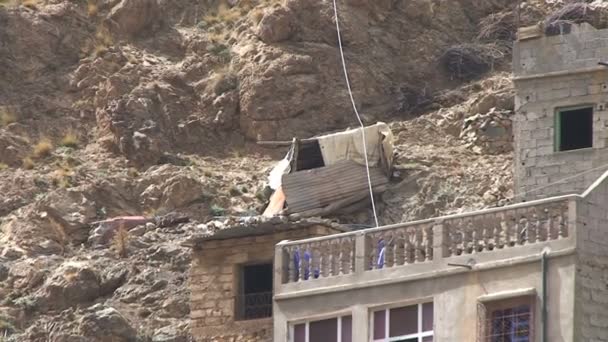 Berber house at Ourika river — Stock Video