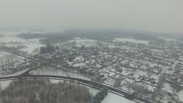 Зимний пейзаж Нидерландов — стоковое видео