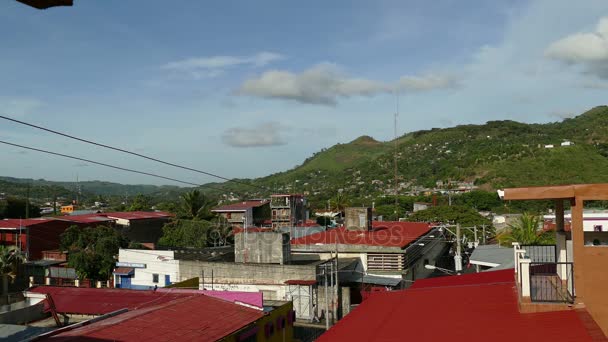 Visão geral da aldeia de Matagalpa — Vídeo de Stock