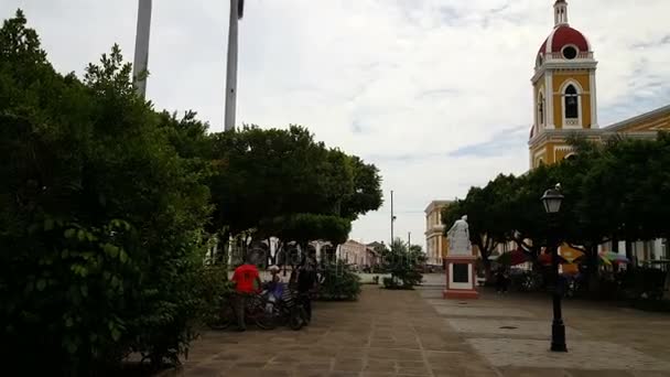 Kathedraal van Granada, Nicaragua — Stockvideo